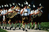 Traditional brass band, Fraueninsel, Chiemsee Lake, Bavaria