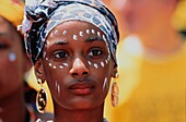 Portrait of a young woman, Madagascar, Africa