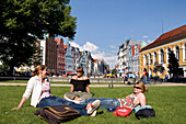 Universitätsplatz, Rostock, Ostsee, Mecklenburg-Vorpommern, Deutschland