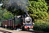 Steam Engine, Rasender Roland, Rügen, Baltic Sea, Mecklenburg-Western Pomerania, Germany