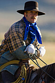 Cowboy auf Pferd, Wilder Westen, Oregon, USA