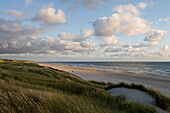 Dunes and Henne Strand Beach, Henne Strand, Central Jutland, Denmark