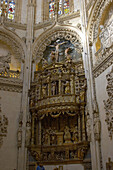 Inside view with chapel, Capilla del Condestable, for Pedro Fernandez de Velasco and his wife, in cathedral, Catedral Santa María, Burgos, Castilla Leon, Spain