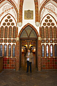Innenansicht des Bischofspalastes von Architekt Antoni Gaudi, Astorga, Kastilien-Leon, Spanien