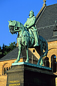 Reiterstandbild Barbarossa, Kaiserpfalz in Goslar, Goslar, Kaiserpfalz, Reiterstandbild, Barbarossa, Niedersachsen, Harz