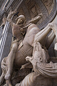sculpture of Sant Jordi, Palau de la Generalitat, Barri Gotic, Ciutat Vella, Barcelona, Spanien