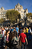 Placa Catalunya, Ciutat Vella, Eixample, Barcelona, Spain