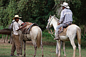Gauchos with Horses, Pantanal, Mato Grosso, Brazil