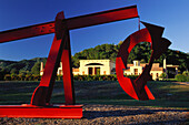 Sculpture at Clos Pegase, Winery, Calistoga, Napa Valley, California, USA