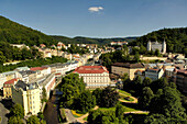 Ausblick auf Karlsbad, Tschechien