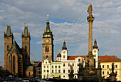 Weißer Turm und St. Klemens-Kapelle, Marktplatz mit Hl. Geist Kathedrale, Königgrätz, Hradec Kralove, Tschechien