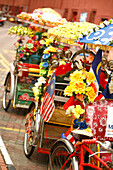 Colorful rickshaw, Malacca, Malaysia