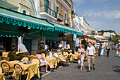 Waterfront Cafes, Isola d'Capri Island, Capri, Campania, Italy