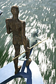 Neptune sculpture of the MS Starnberg, Lake Starnberg, Bavaria, Germany
