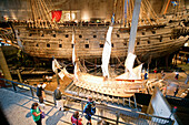 Tourists in the Vasa Museum, Stockholm, Sweden