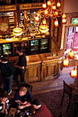 Men in pub, Deansgate, Manchester, Greater Manchester, England, United Kingdom