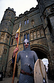 Knight, Reenactment, Battle Abbey, Battle, East Sussex, England, United Kingdom