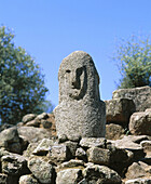 Menhir. Filitosa. Corsica. France