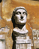 Constantinus statue. Conservatori Museum. Rome. Italy