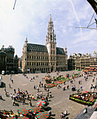 Town Hall at the Grand Place. Brussels. Belgium