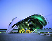 Satolas Airport rail station, by Santiago Calatrava. Lyon. France