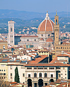 Duomo and Palazzo Vecchio. Florence. Tuscany. Italy