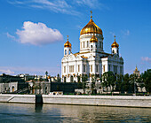Cathedral of Christ the Saver and Moskva River. Moscow. Russia