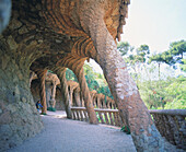 Güell Park, by Gaudi. Barcelona. Spain