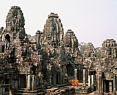 Temple of Bayon, complex of Angkor Thom. Angkor. Cambodia