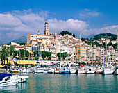 The old port. Menton. French Riviera. France