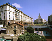 Sveta Petka church and Presidential Palace. Sofia. Bulgaria