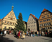 City Hall square. Rothenburg ob der Tauber. Bavaria. Germany