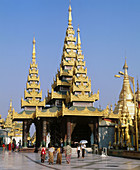 Shwedagon pagoda. Yangoon. Myanmar