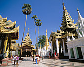 Shwedagon pagoda. Yangoon. Myanmar