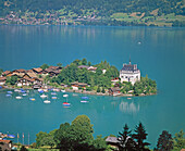 Iseltwald village and Lake Brienz, Switzerland