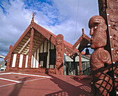 Ohinemutu Maori village, Rotorua. North Island, New Zealand