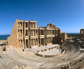 Roman theatre, ruins of the ancient city of Sabratha. Libya