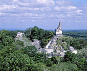 Temple I. Mayan ruins. Tikal National Park. Guatemala