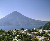 Solola. Volcano San Pedro. Lake Atitlán. Guatemala