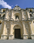 Colonial church of Nuestra Señora de la Merced. Antigua Guatemala. Guatemala.