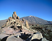Los Roques. Cañadas del Teide National Park. Tenerife Island. Canary Islands. Spain