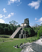 Temple II. Mayan ruins of Tikal. Peten region, Guatemala