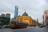 Eureka Tower. Flinders Street Station. Melbourne City. Victoria. Australia. April 2006