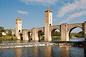 Valentré bridge. City of Cahors. Quercy. Lot. France.
