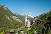Heiligenblut with Glossglockner Mountain, Kärnten, Austria