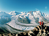 Monte Rosa. Gornergrat Glacier. Switzerland