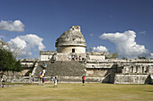El Caracol (the Snail) observatory. Mayan ruins of Chichen Itza. Yucatan. Mexico