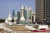 United Arab Emirates. Abu Dhabi City. Al Maktoum Street and Electra Street