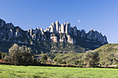 Montserrat mountains. Barcelona province, Catalonia, Spain (Feb. 2007)