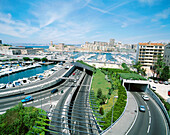 Highway underneath the old harbour. Marseille. France